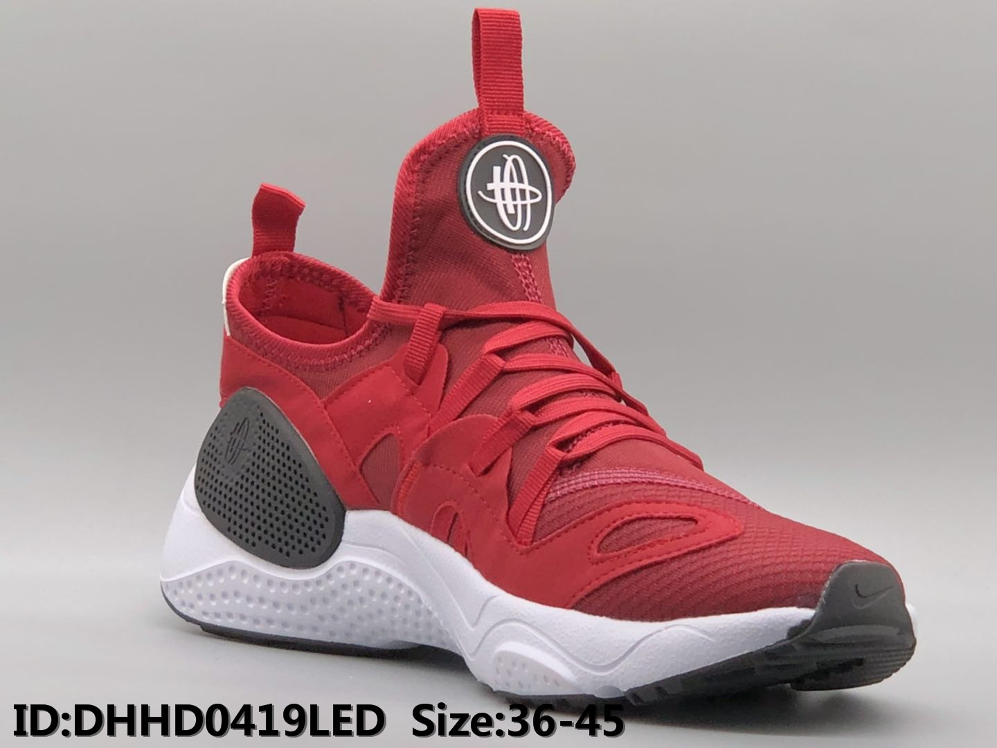 Women Nike Air Huarache 7 Red Black White Shoes - Click Image to Close